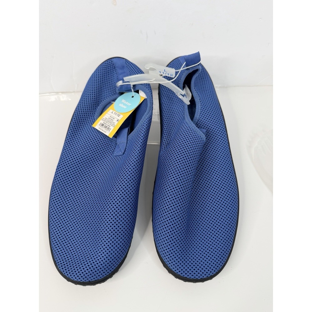 Sun Squad Water Shoes Mens L 11/12 Blue Slip On Beach Pool Lightweight NWT